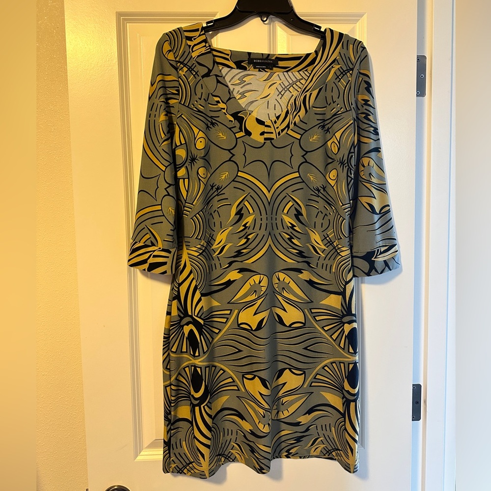 BCBG Max Azria (luxury line) 3/4 Sleeve Dress Size Large